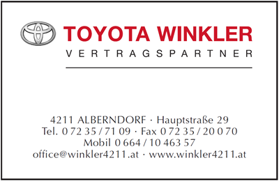 Logo Toyota Winkler Vertragspartner
