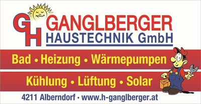 Logo Ganglberger Haustechnik - Bad Heizung Wärmepumpe Kühlung Lüftung Solar